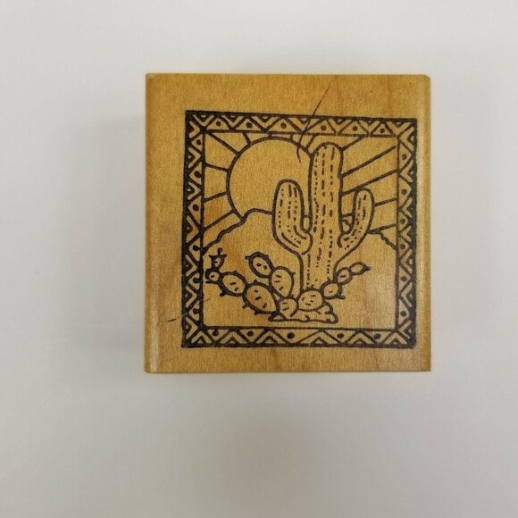 Stampiads Mail Expressions Vintage Rubber Stamps Set Goose Cactus Desert - Picture 7 of 10